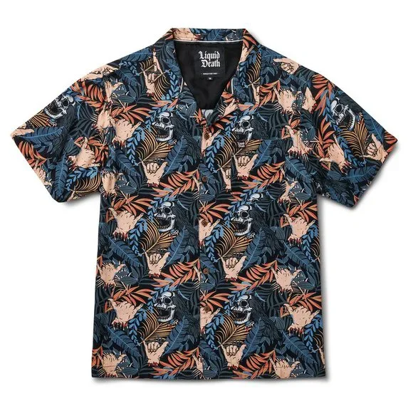 古着 “ Bahama” Hawaiian Shirt Urban Outfitters | Tops | Nwot Liquid Death Metal Bahama